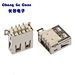 Высокое качество 2.0 Type A USB Connector 90-градусный ремешок SMT Столбец Высокотемпературное сопротивление