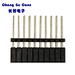 DIP 180° Round Hole Machined Female Socket Connector