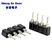 DIP 180° Round Hole Machined Female Socket Connector