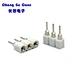 DIP 180° Round Hole Machined Female Socket Connector