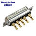High Quality Custom High Current D Shape Waterproof D-SUB-5W5 Female Plug Connector