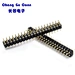 DIP 180° Round Hole Machined Pin Header Connector