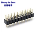 DIP 180° Round Hole Machined Pin Header Connector