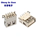 Высокое качество 2.0 Type A USB Connector 90-градусный ремешок SMT Столбец Высокотемпературное сопротивление