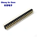 DIP 180° Round Hole Machined Pin Header Connector