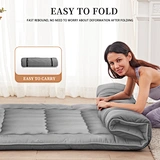 Minky Grey Mattress Filling Ultra Smooth Floor Mattress