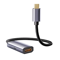 Type C to HDM I Adapter OEM 4K60Hz HDM I 2.0 PD 100W Portable Cable Compatible with Thunderbolt 3 4 H P HDTV Projectors Monitors