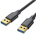 USB 3.0 to 3.0 Cable OEM 0.5M USB A Male Cable High Speed 5Gbps Double End USB Cord Compatible with Modem Camera Wacom HTC Vive
