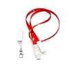 6in1 USB Charging Cable OEM Lanyard USB Charging Cable Support Type C to C 3A 60W Compatible with Mobile Table Computer and More