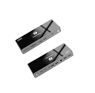 16in1 Thunderbolt 4 Docking Station OEM Intel Hub Single 8K Compatible with Thunderbolt3/4 USB 4 Device and M1M2 DisplayLink