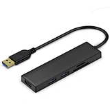 USB 3.0 Extension Hub OEM Hub 5 Ports 0.17M USB 3.0 SD TF Card Reader Compatible for MacBoo k Pro Lenov o H P and More A Device