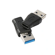 USB A to C Adapter OEM 1 Package Type C Female to A Male OTG Charger Converter Two Sided 5G 480Mbps Compatible for Car Samsung