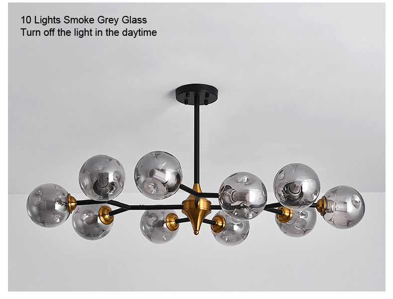 industrial style bubble pendant light