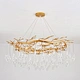 golden light luxury chandeliers