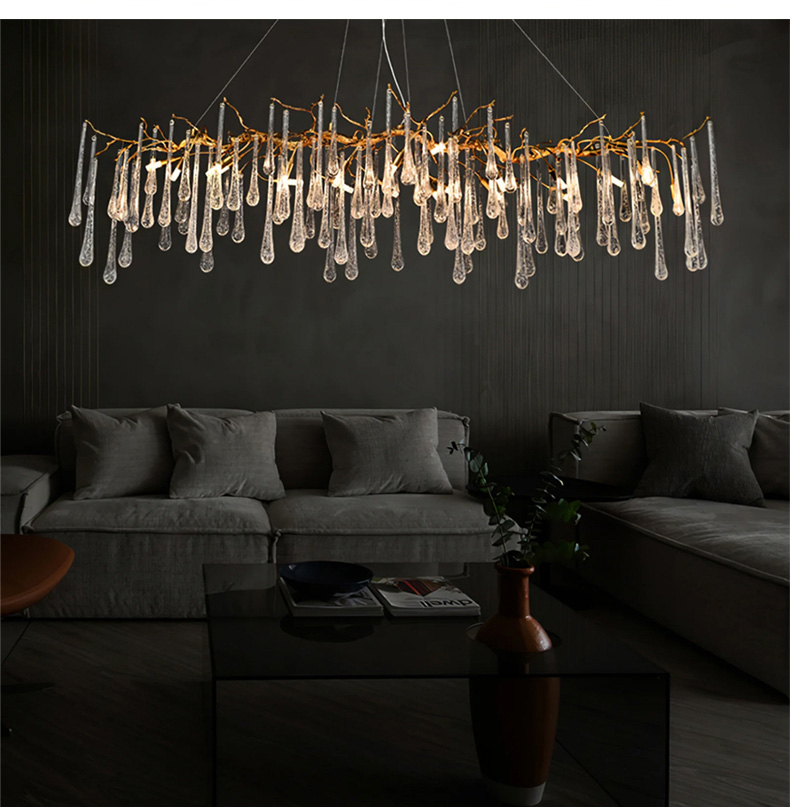metal design luxury chandeliers