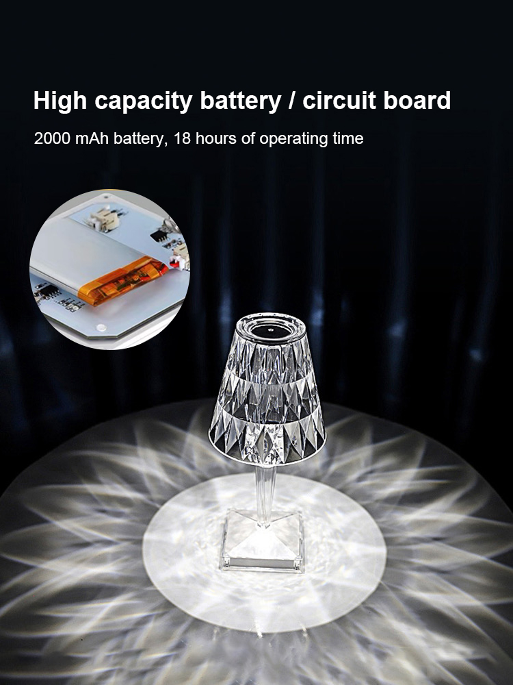 designer acrylic table lamp