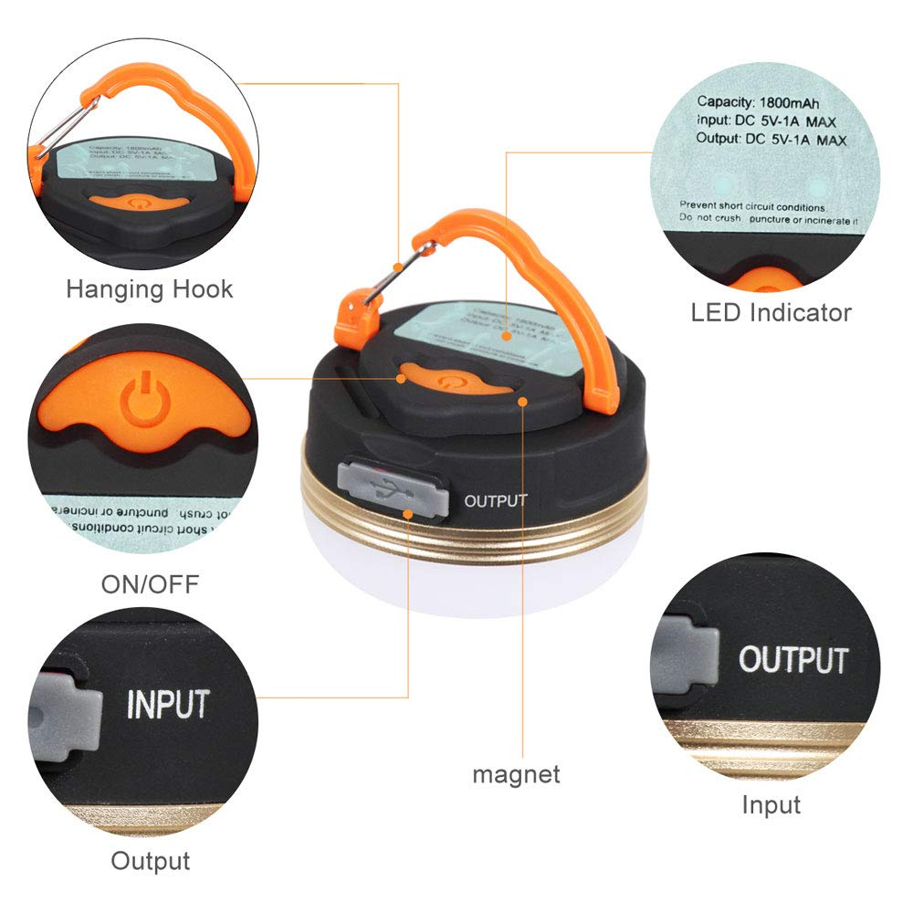rechargeable small portable light with long battery life