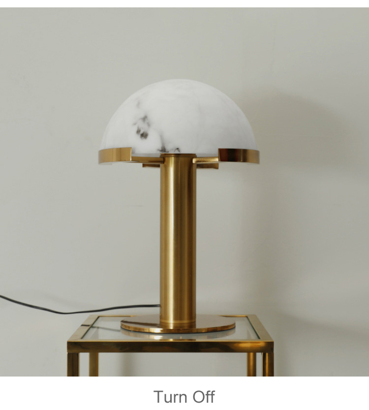 Elegant marble table lamp with a natural and luxurious finish