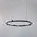 multi-light ring chandelier for large spaces