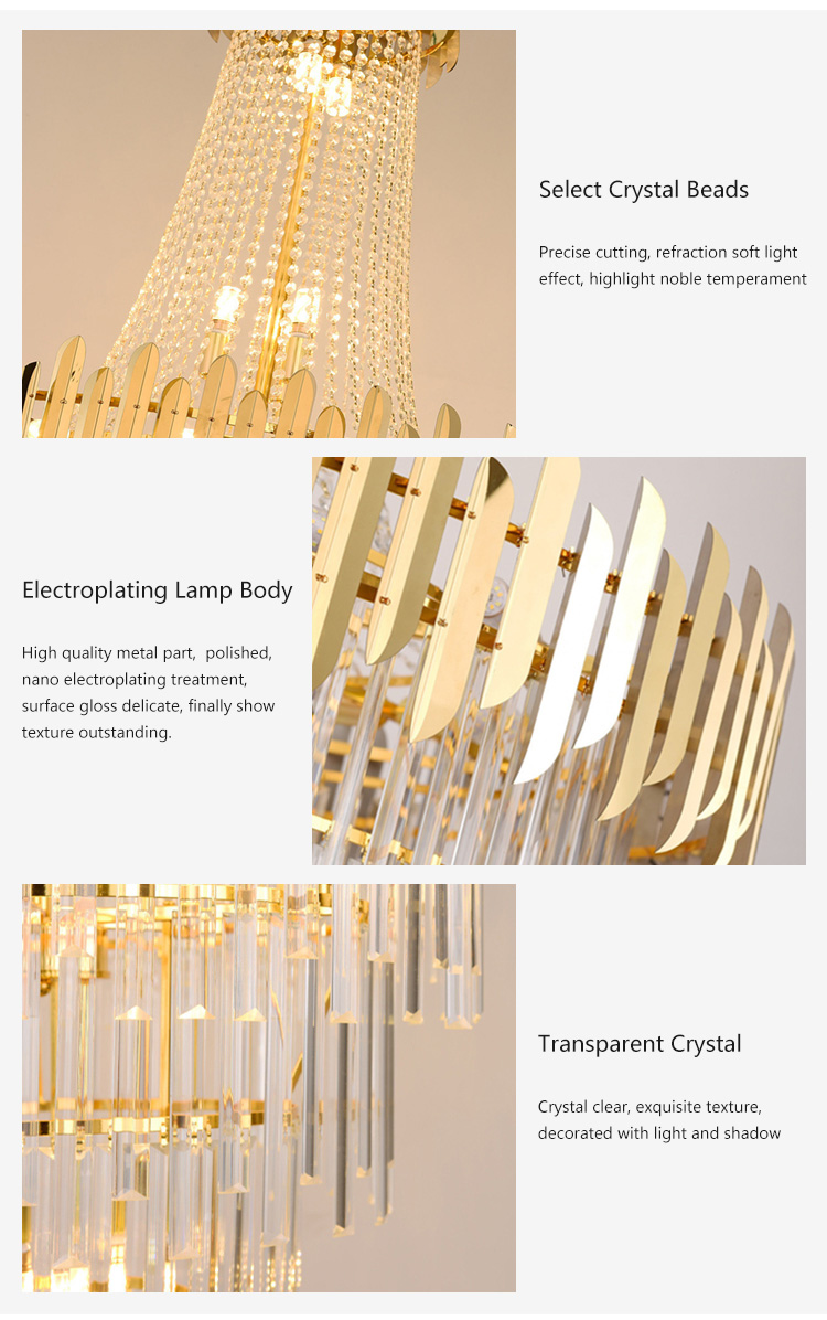 luxury chandelier with led lights