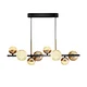 black metal chandelier bubble for minimalist decor