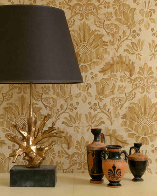 black table lamp