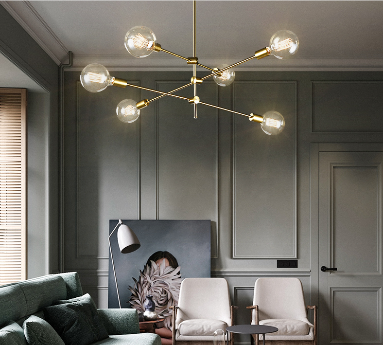 fashionable design chandelier with modern maximalist style