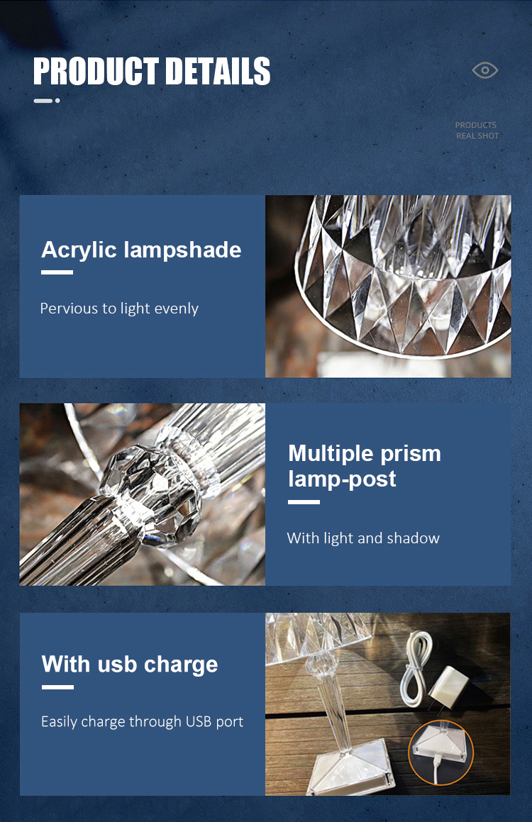 small acrylic table lamp