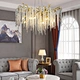living room led crystal tassel chandeliers