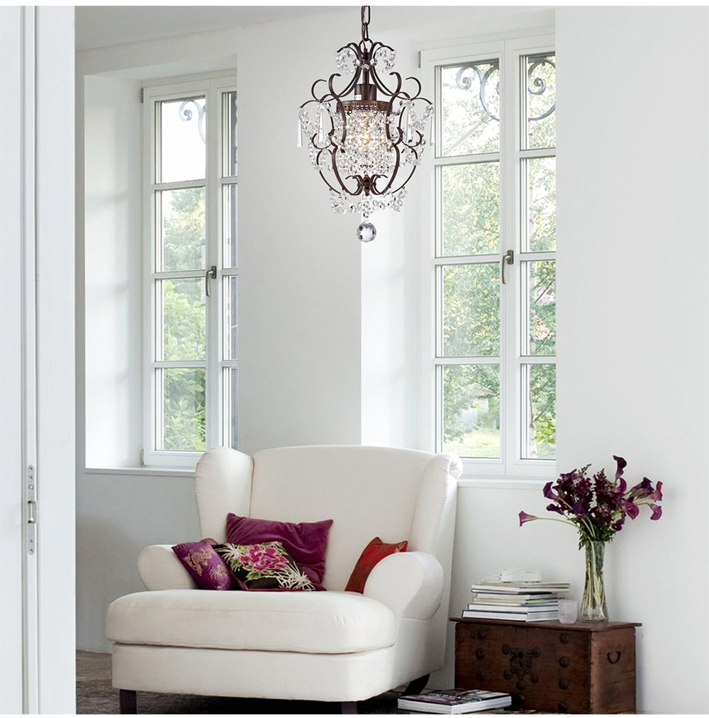 crystal chandelier hanging light for living room