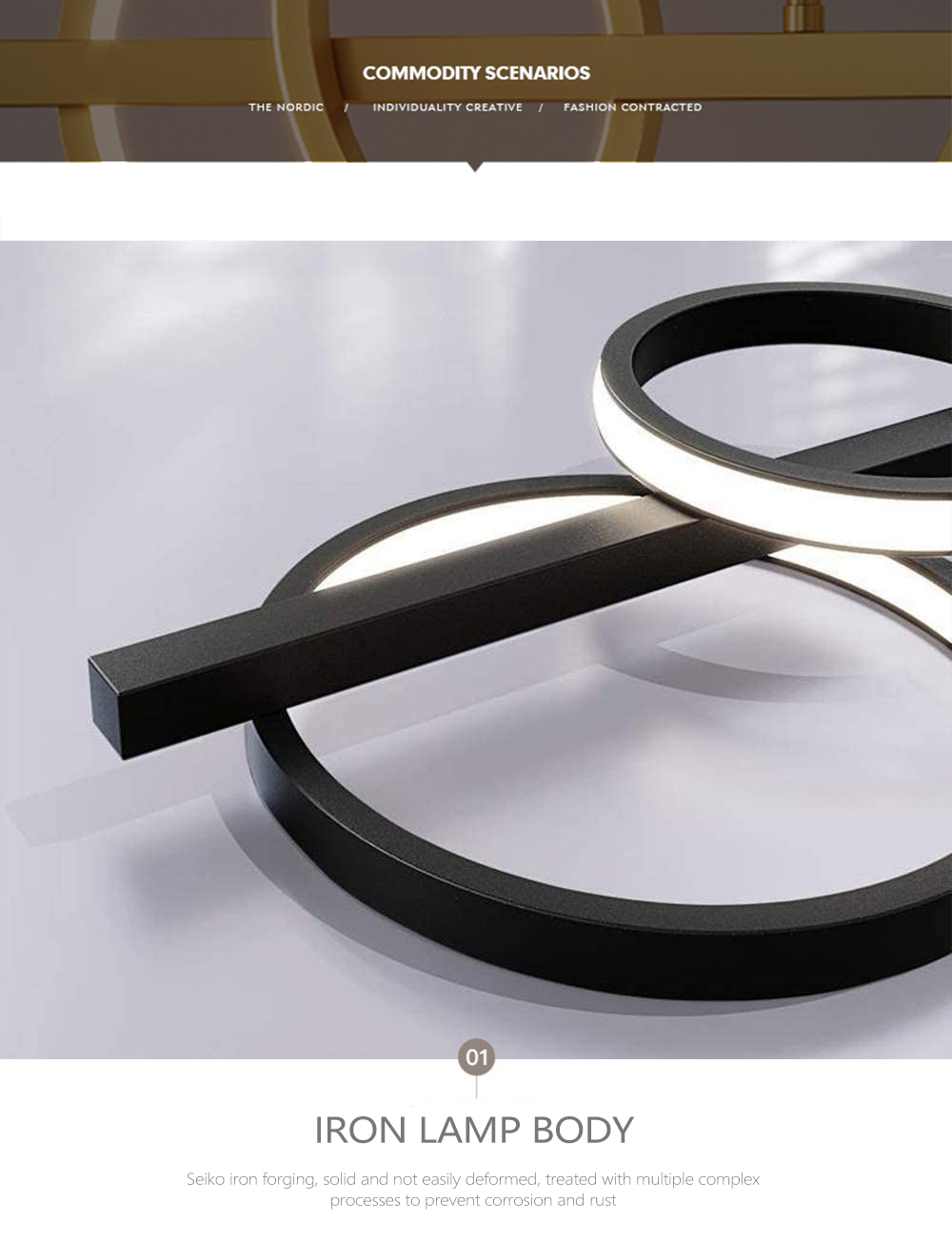 creative pendant light lamp body