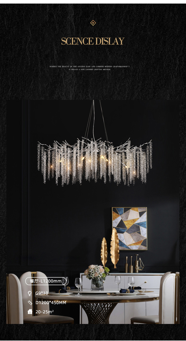 crystal chandelier with crystal beads