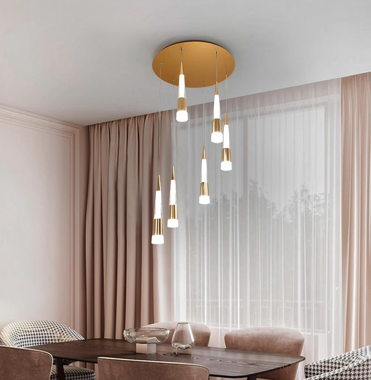 stair pendant light with adjustable cord