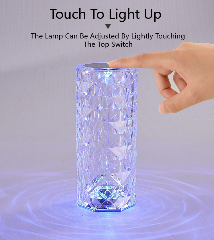 modern diamond table lamp for home