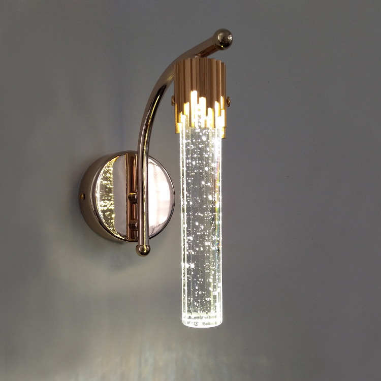 crystal wall lamp gold