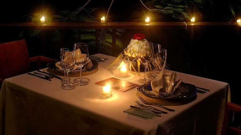 candle table light