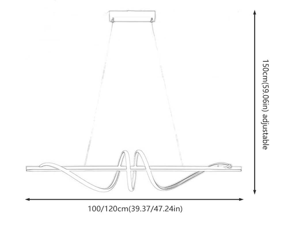 Minimalist black nordic led linear pendant light11