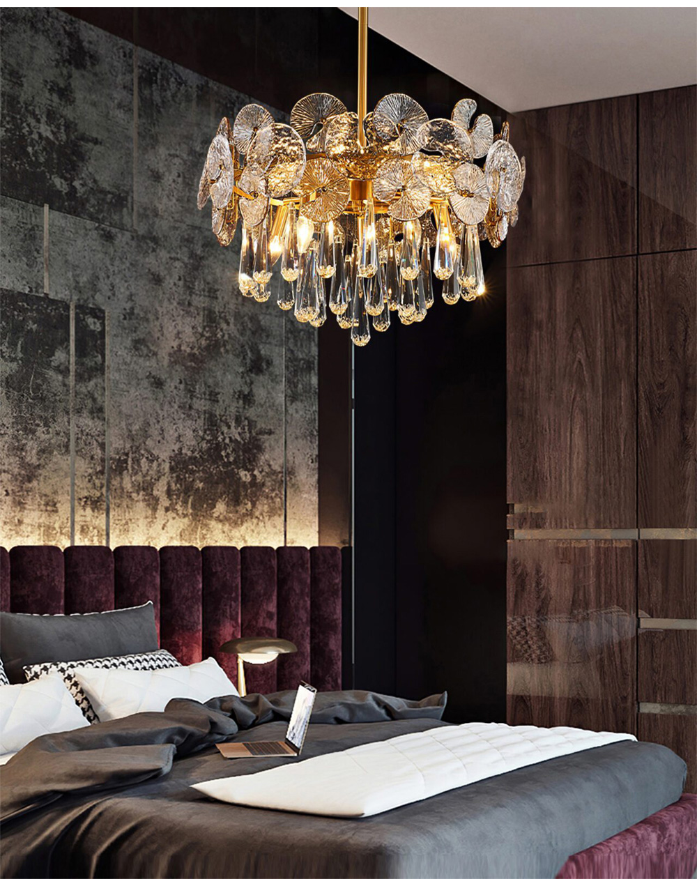 teardrop chandelier for bedroom