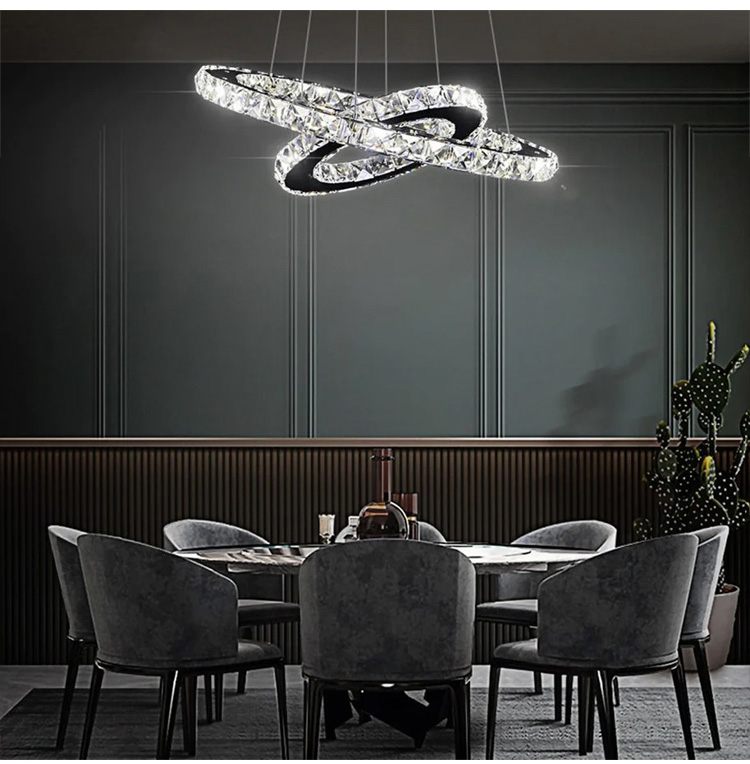 circle chandelier for dining room lighting