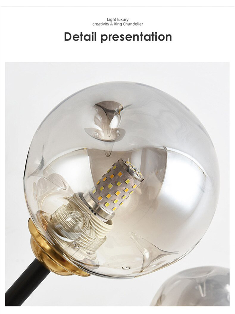 bubble pendant light with chrome finish