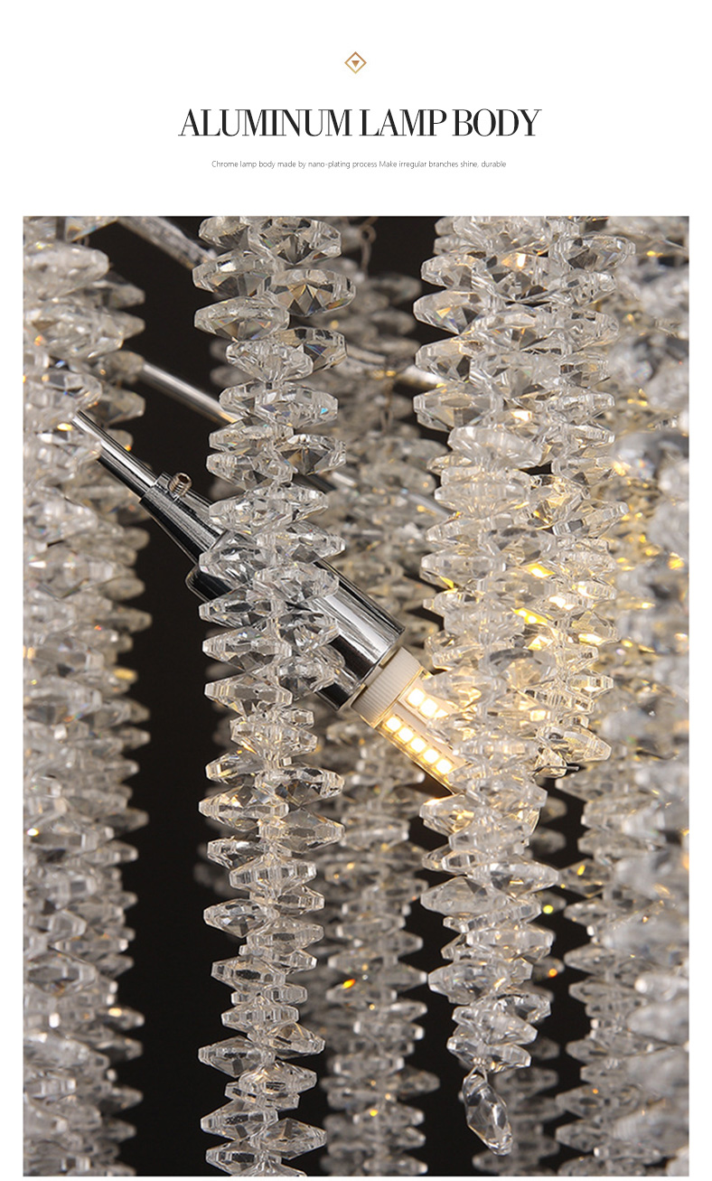 large crystal chandelier entryway home decor