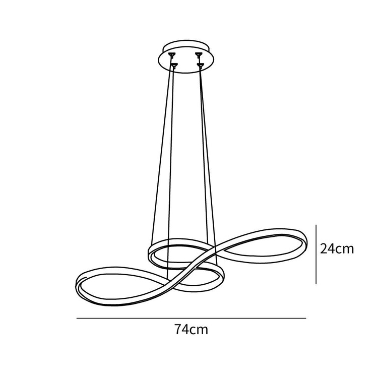 art design musical notes chandelier size