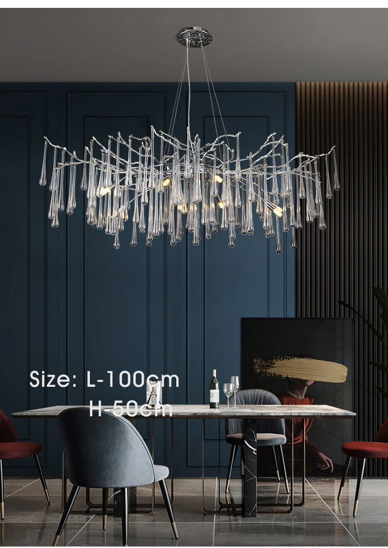 modern teardrop crystal chandeliers