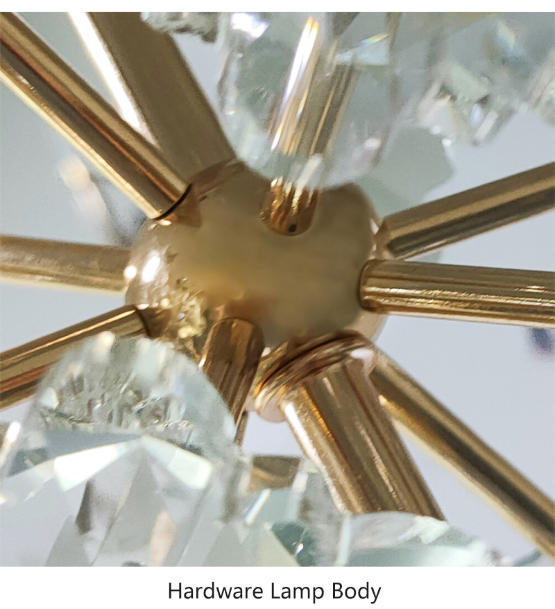 modern crystal petal pendant lights