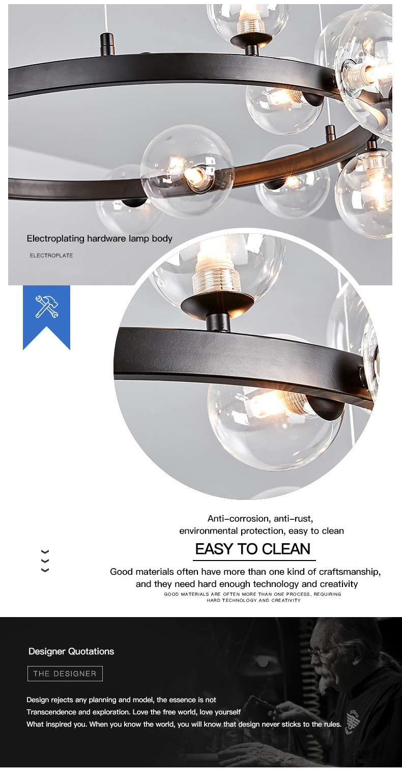 ring chandelier with adjustable height
