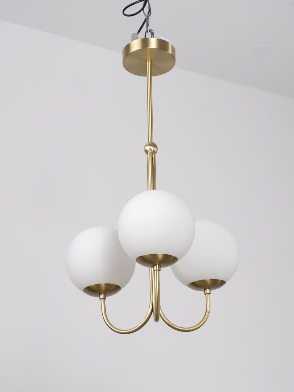 glass ball pendant light with adjustable height