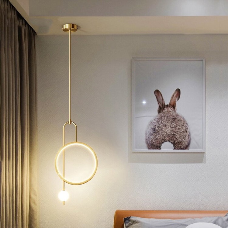 modern chandelier for bedside