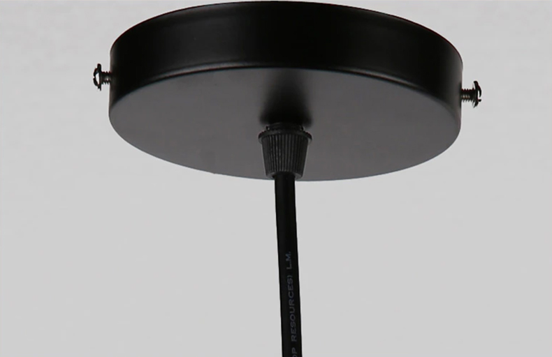 led industrial iron pendant light details