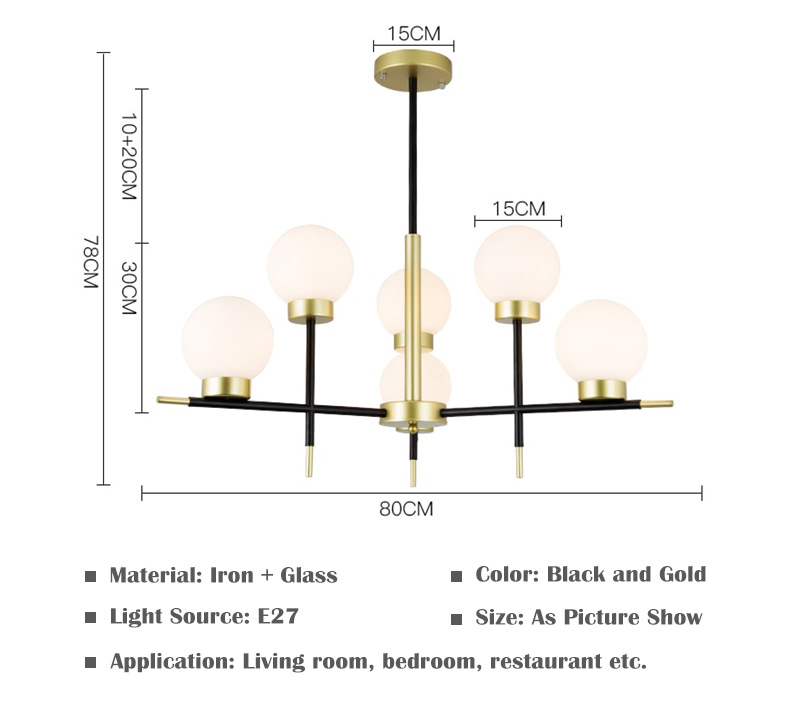 bubble chandelier with hardware accents