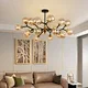 glass ball chandelier that provides soft lighting